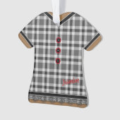 Kute Grey Pset-uitgang met gerangschikte gerimpte Ornament (voorkant)