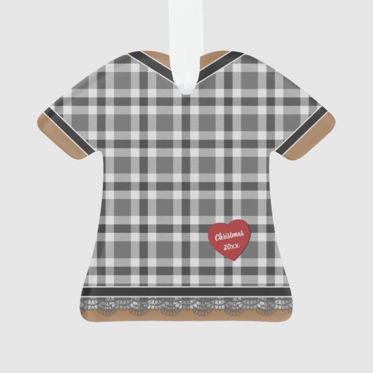 Kute Grey Pset-uitgang met gerangschikte gerimpte Ornament (achterkant)