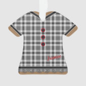 Kute Grey Pset-uitgang met gerangschikte gerimpte Ornament (voorkant)