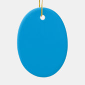 Kute groene en gele vissen op blauw keramisch ornament (Achterkant)