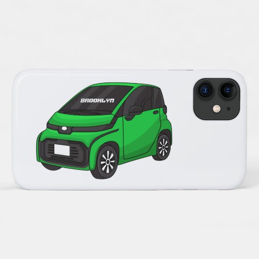 Kute groene micromaatwagen Case-Mate iPhone case (Achterkant (horizontaal))