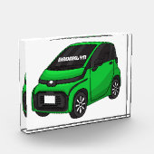 Kute groene micromaatwagen fotoblokken (Links)