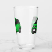 Kute groene micromaatwagen glas (Rechts)