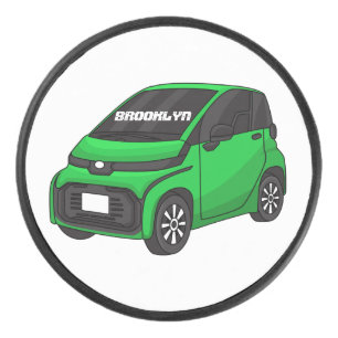 Kute groene micromaatwagen hockey puck
