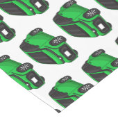 Kute groene micromaatwagen korte tafelloper (Hoek)