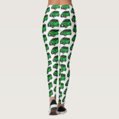 Kute groene micromaatwagen leggings (Achterkant)