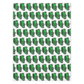 Kute groene micromaatwagen tafelkleed (Voorkant)