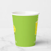 Kute groene naam limonade standaard papieren bekers (Links)