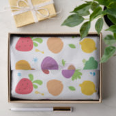 Kute groenten en fruittellingen tissuepapier (Geschenk)