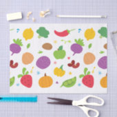 Kute groenten en fruittellingen tissuepapier (Craft)