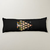 Kute Guinee Hamster Pigs met kerstboom Pet Lover Lichaamskussen (Achterkant)