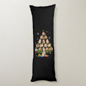 Kute Guinee Hamster Pigs met kerstboom Pet Lover Lichaamskussen (Achterkant (Verticaal))