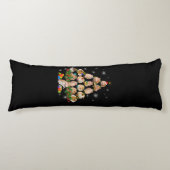 Kute Guinee Hamster Pigs met kerstboom Pet Lover Lichaamskussen (Voorkant)