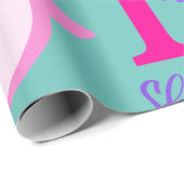 Kute haai 1e verjaardag cadeaupapier (Rol Hoek)