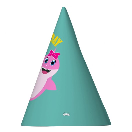 Kute haai 1e verjaardag feesthoedjes (Rechts)
