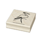 Kute Haar Kraanvogel Rubberstempel (Stempel)
