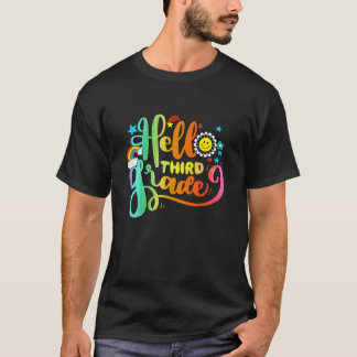 Kute Hallo derde graad 3e graad terug naar school T-shirt