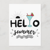 Kute Hallo Summer Beach Briefkaart (Voorkant)