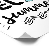 Kute Hallo Summer Beach Poster (Hoek)