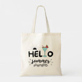 Kute Hallo Summer Beach Tote Bag (Achterkant)