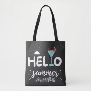 Kute Hallo Summer Beach Tote Bag