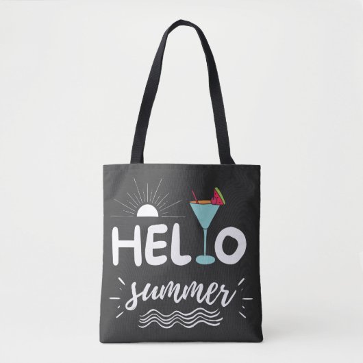Kute Hallo Summer Beach Tote Bag (Voorkant)