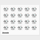 Kute Hallo Summer Beach Vierkante Sticker (Vel)