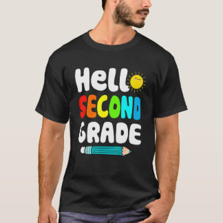Kute Hallo tweede graad terug naar school eerste d T-shirt