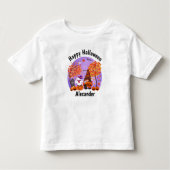 Kute halloween gnome en ghost met tekst kinder shirts (Voorkant)