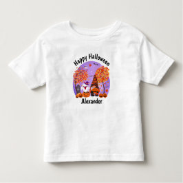 Kute halloween gnome en ghost met tekst kinder shirts