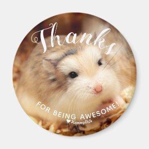 Kute hamster Bedankt voor Geweldige zijn Magneet