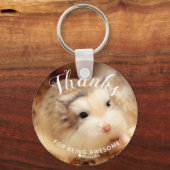 Kute hamster-Bedankt voor Geweldige zijn Sleutelhanger (Voorkant)