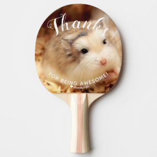Kute hamster-Bedankt voor Geweldige zijn Tafeltennisbatje