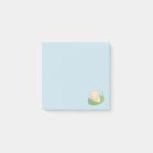 Kute hamster die op een leder blauw drijft post-it® notes (Voorkant)