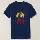 Kute Hamster Father Retro Motor Scooter T-shirt (Design voorkant)
