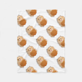 Kute hamster met cadeau voor koekjesillustratie fleece deken