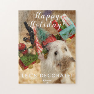 Kute Hamster Xmas Decoratie Legpuzzel