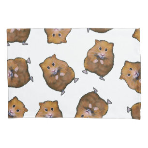 Kute hamsters, Random Pattern, Handtekening, Pet Kussensloop