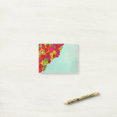 Kute hand Drawn Doodle Hearts and Flowers Post-it® Notes (Op bureau)