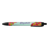Kute hand Drawn Doodle Hearts and Flowers Zwarte Inkt Pen (Bodem)