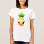 Kute Hand Drawn Pineapple Women's Shirt (Voorkant)