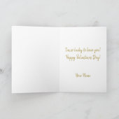 Kute Hand getekend harten onze eerste Valentijnsda Feestdagen Kaart (Binnen)