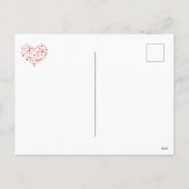 Kute Hand getekend Hearts Happy Valentijnsdag Feestdagenkaart (Achterkant)