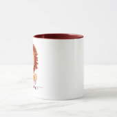 Kute hand-getrokken leeuw gepersonaliseerd kind mok (Midden)