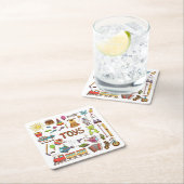 Kute handgemaakte Kinder Cartoon Kartonnen Onderzetters (Insitu)