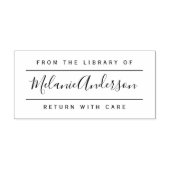 Kute handgeschreven naam eenvoudig uit de biblioth rubberstempel (Afrduk)