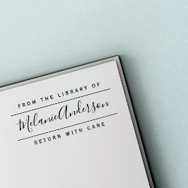 Kute handgeschreven naam eenvoudig uit de biblioth rubberstempel