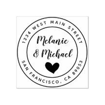 Kute handgeschreven namen en retouradres