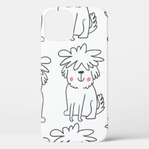 Kute handgetekend naadloos patroon met schattige d Case-Mate iPhone case