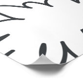 Kute handgetekend naadloos patroon met schattige d poster (Hoek)